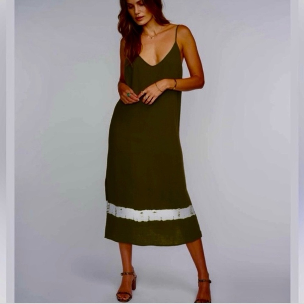 Anthropologie Olive Green coverup or summer dress